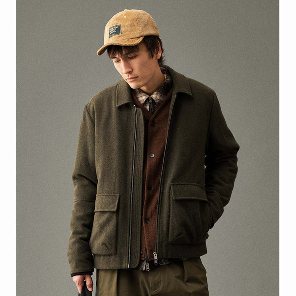 Anerkjendt Akbruce Wool Jacket Forest Night