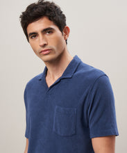 Load image into Gallery viewer, Hartford Terry Cotton Polo Navy
