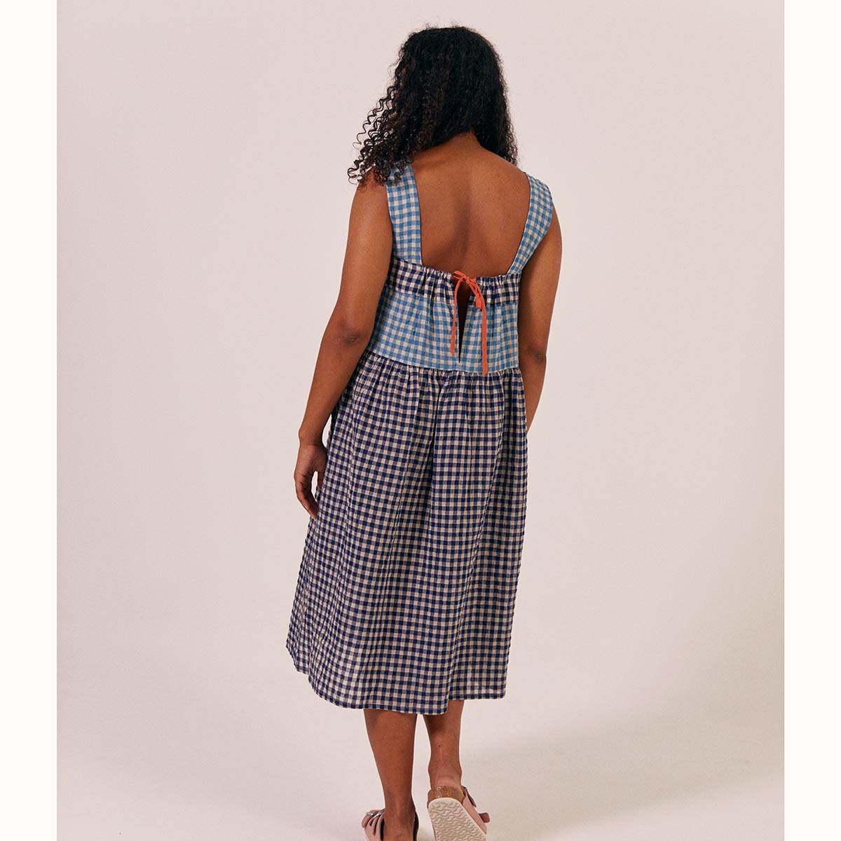 Sideline Beau Dress Mixed Check