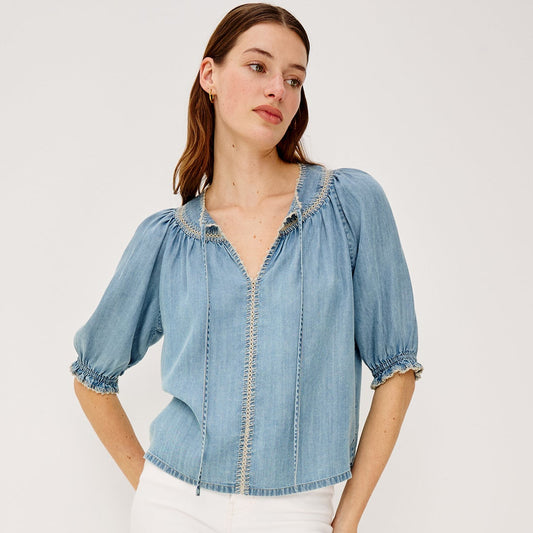 Rails Belina Top Washed Blue