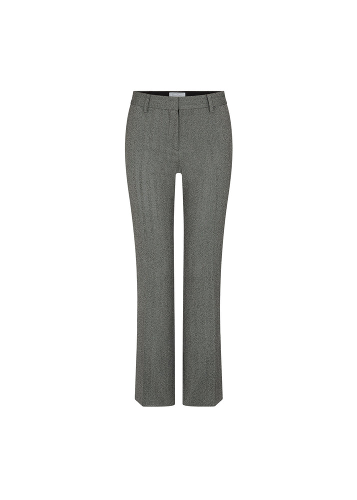 Bella Freud Schoolboy Herringbone Trousers Grey