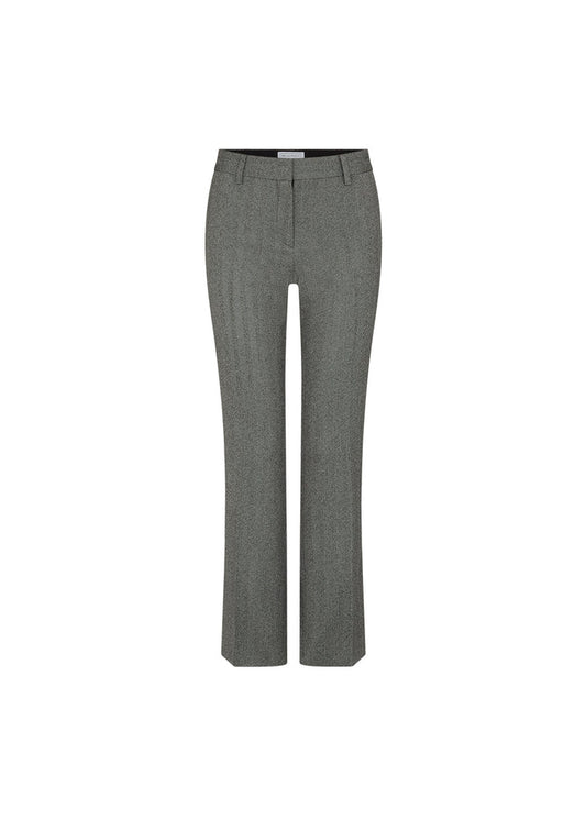 Bella Freud Schoolboy Herringbone Trousers Grey