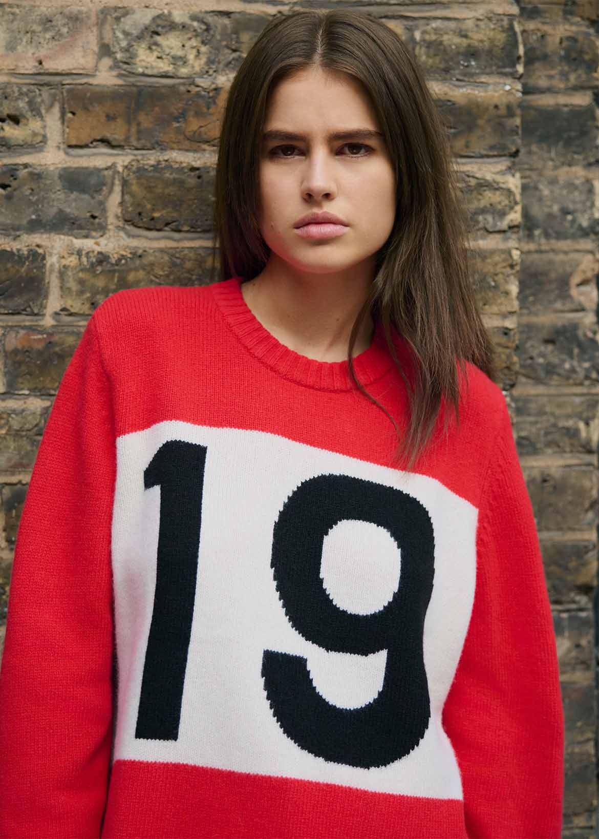 Bella Freud New Era 1970 Jumper Red
