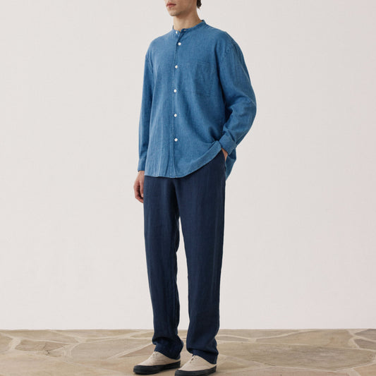 Hartford Woven Joggy Pants Navy Blue