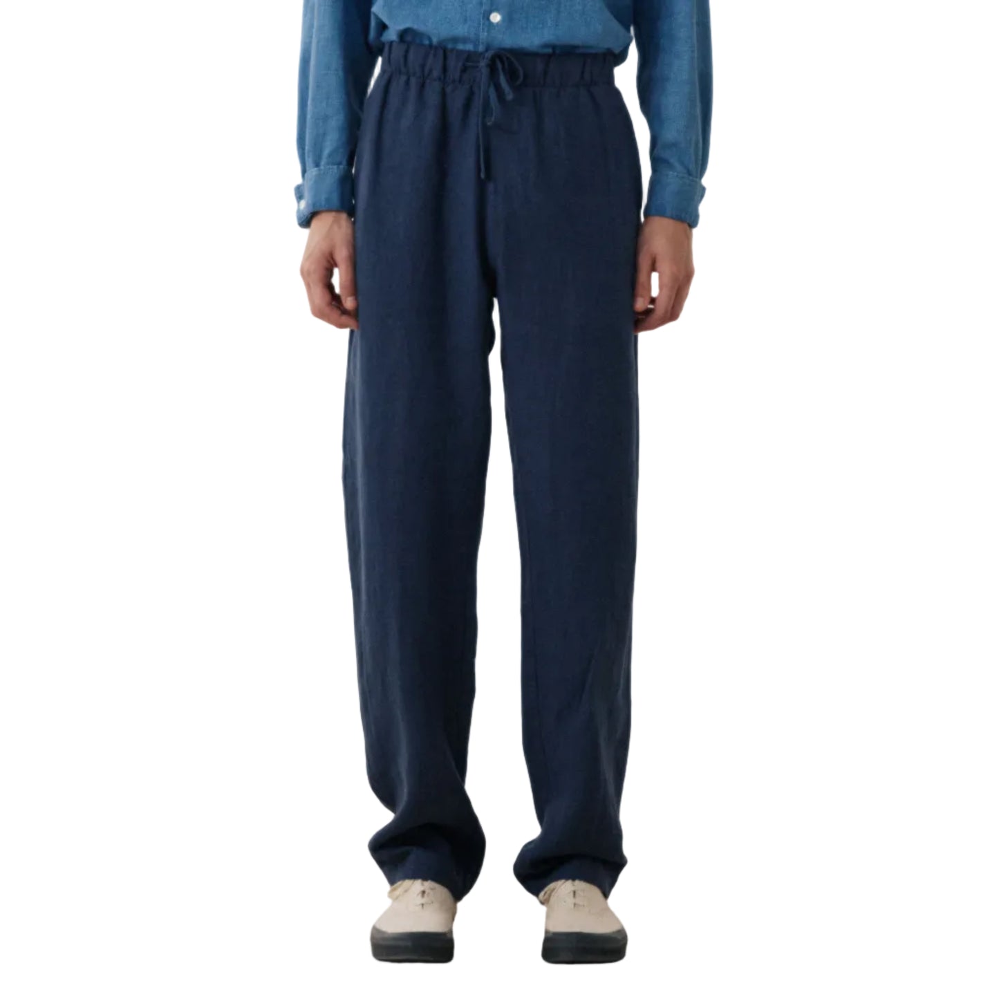 Hartford Woven Joggy Pants Navy Blue