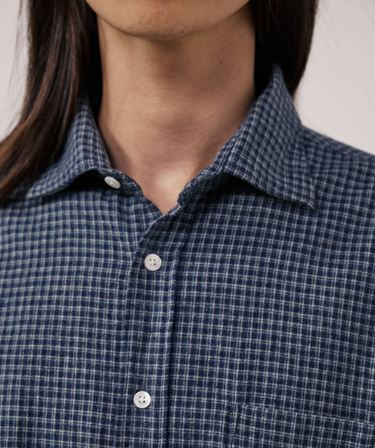 Hartford Paul Woven Check Shirt Navy