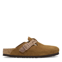 Load image into Gallery viewer, Birkenstock Boston Braided Suede Leather Narrow Fit Mink

