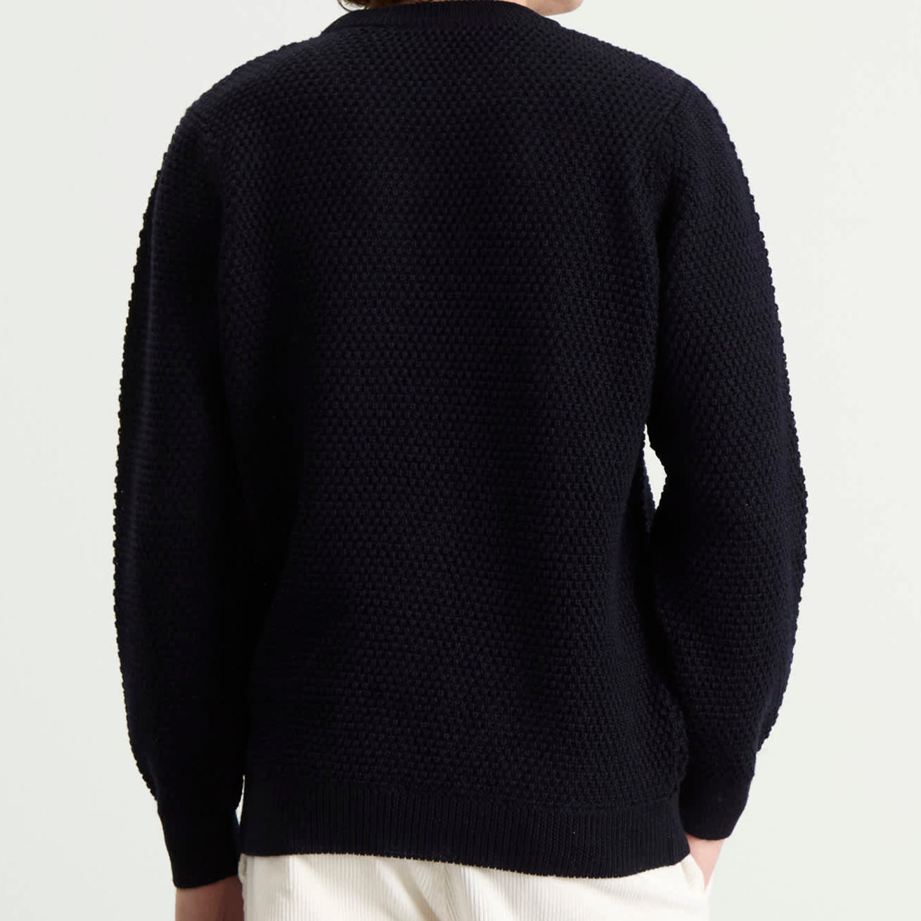 Armor Lux Wool Knit Crew Neck Navy