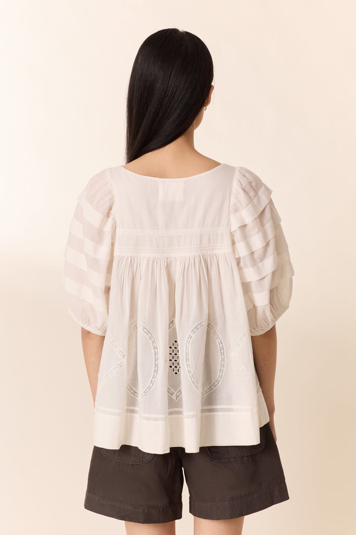 Leon & Harper Cindi Lace Shirt White