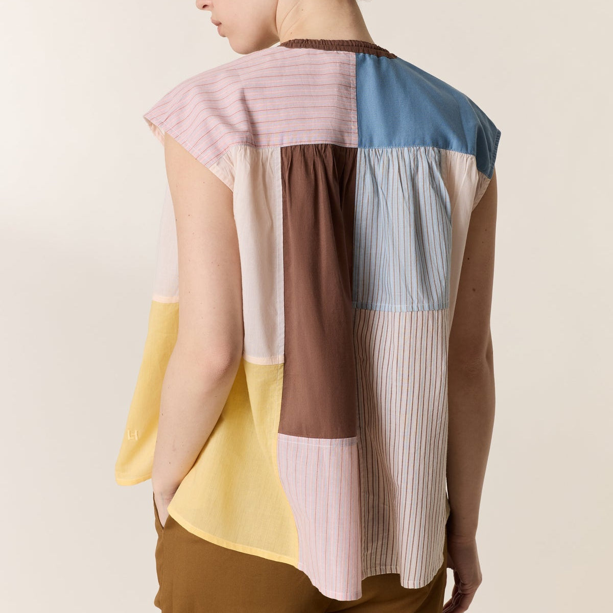 Leon & Harper Coti Patch Blouse Multi
