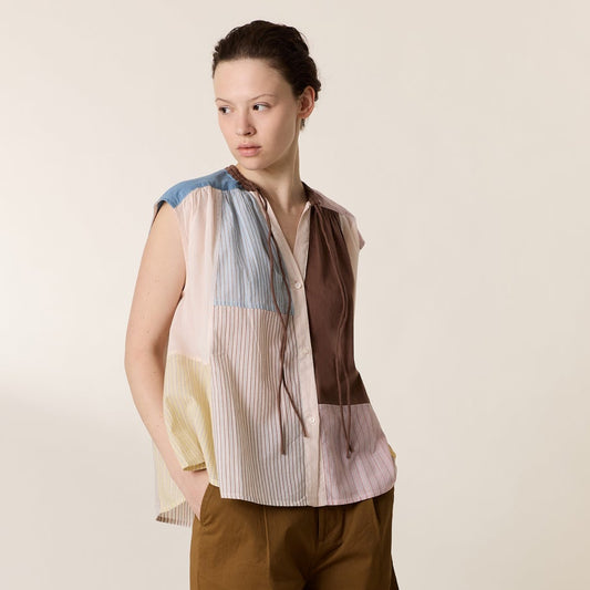 Leon & Harper Coti Patch Blouse Multi