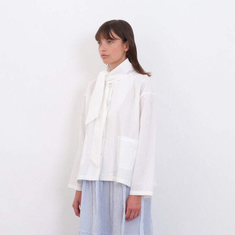 Cawley Studio Japanese Cotton Dorothy Shirt White