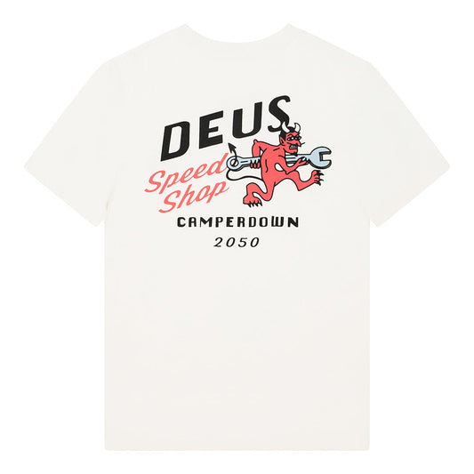 Deus Ex Machina Dogleg Tee Dirty White