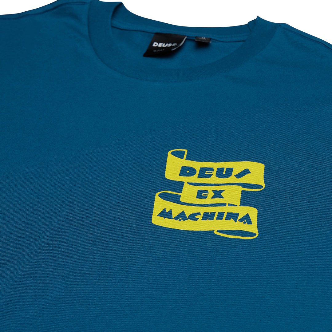 Deus Ex Machina Four Feet Tee Moroccan Blue