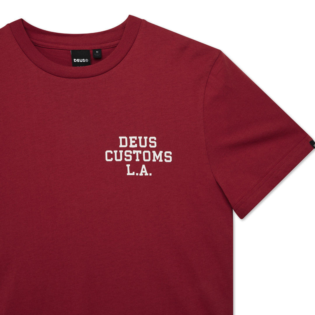 Deus Ex Machina Quickbeak Tee Lava Falls Red