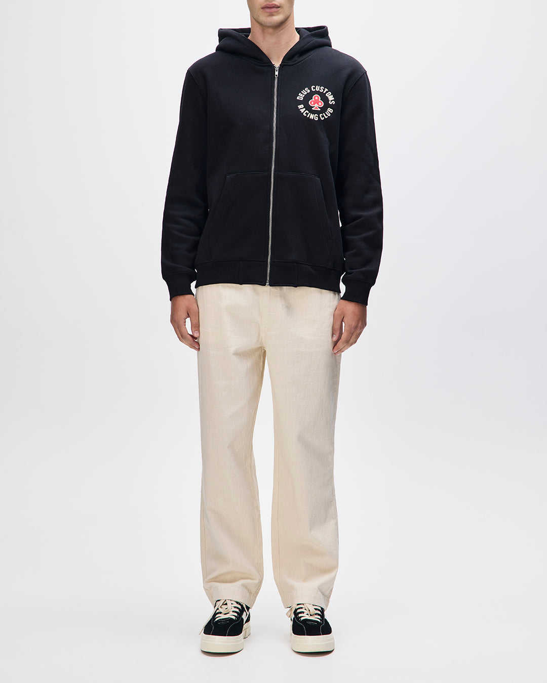 Deus Ex Machina Basto Zip Hoodie Black