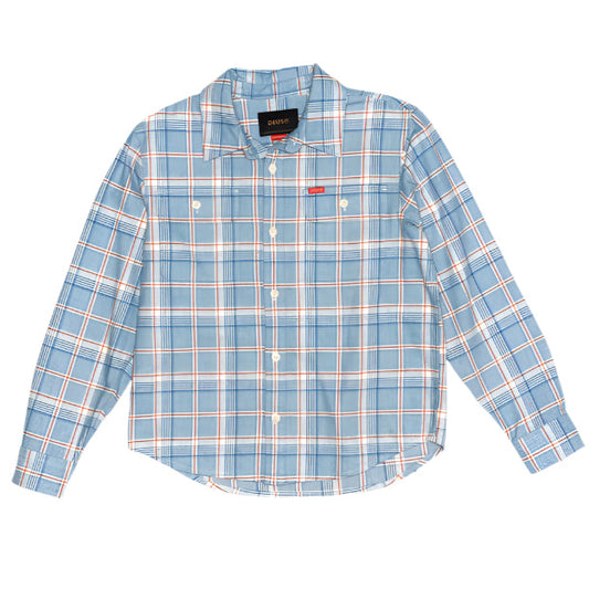 Deus Ex Machina Vacay Check Shirt Sky Blue