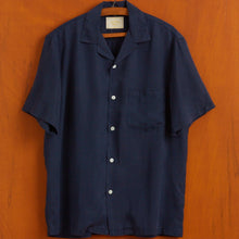 Load image into Gallery viewer, Portuguese Flannel Dogtown SS Shirt Navy
