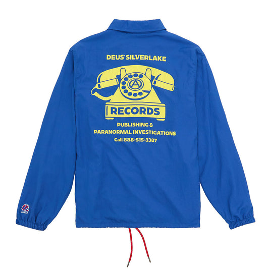 Deus Ex Machina In Rotation Coach Jacket Baleine Blue