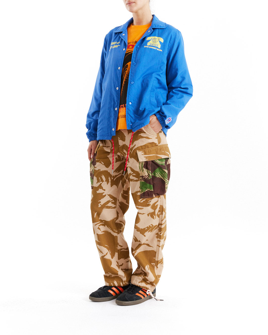Deus Ex Machina In Rotation Coach Jacket Baleine Blue