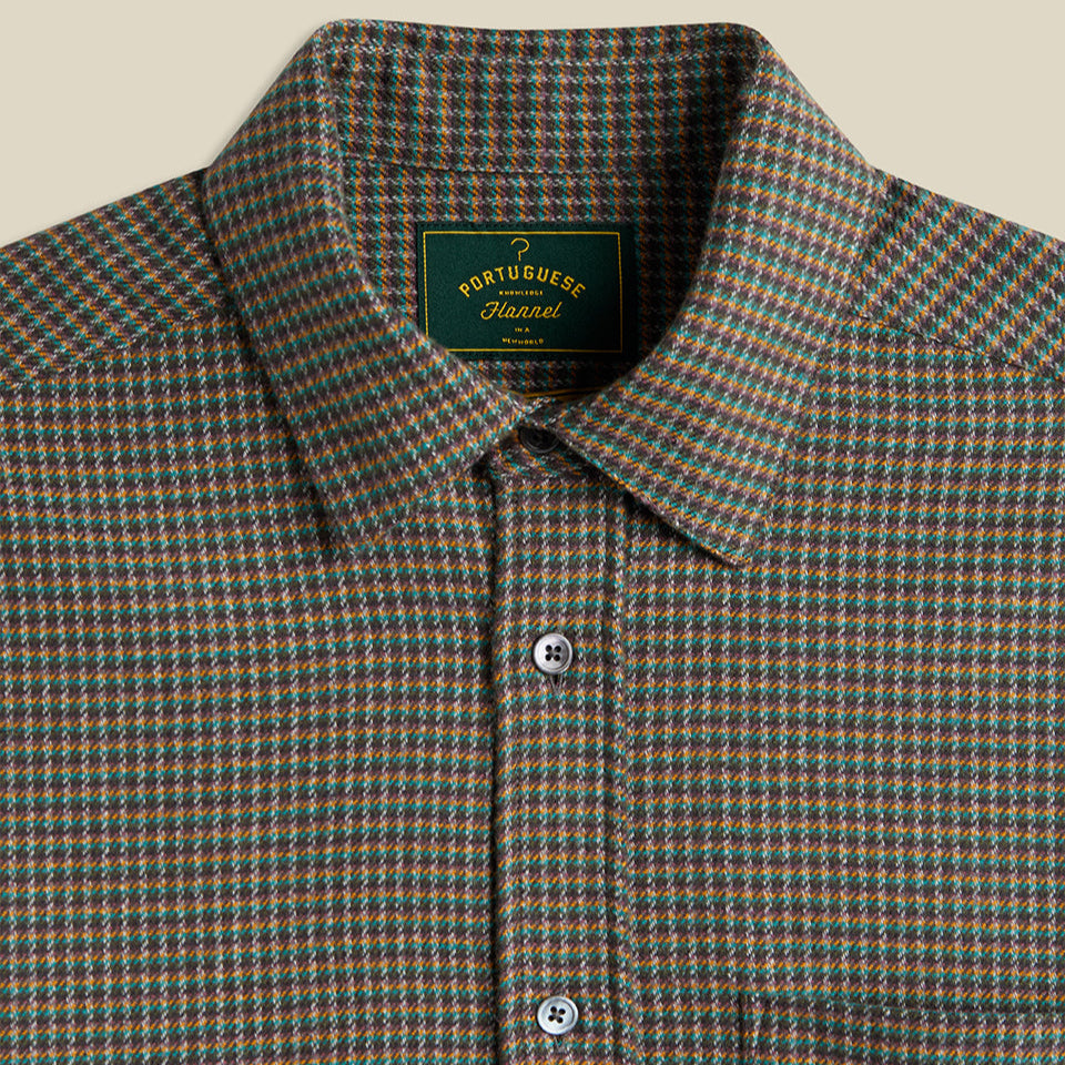 Portuguese Flannel Dylan LS Shirt Green / Yellow