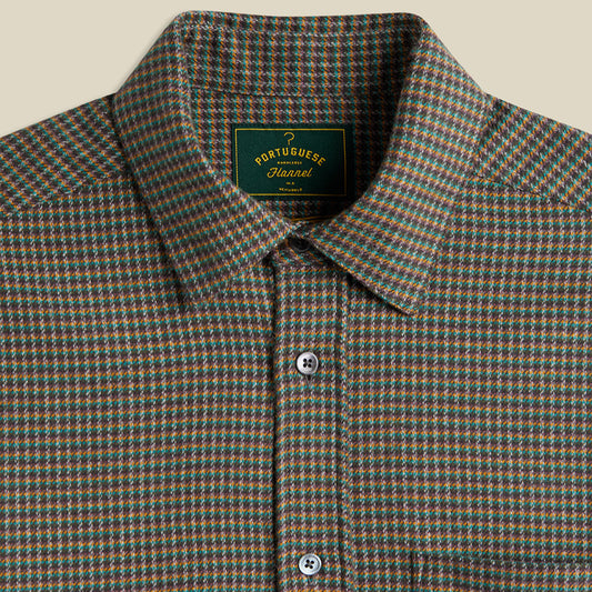Portuguese Flannel Dylan LS Shirt Green / Yellow