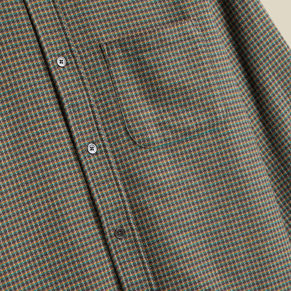 Portuguese Flannel Dylan LS Shirt Green / Yellow