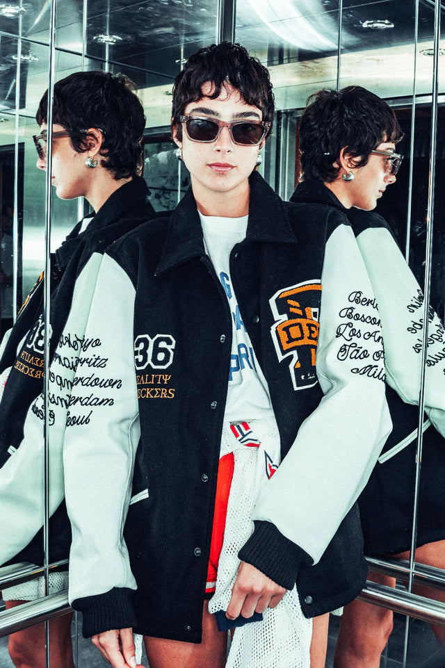 Deus Ex Machina Sourmug Coach Jacket Black / Whiter