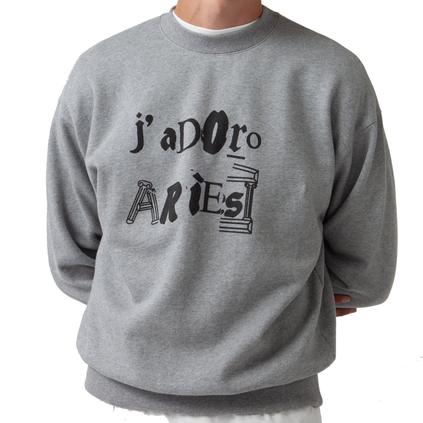 Aries J'Adoro Aries Ransom Sweat Grey Marl