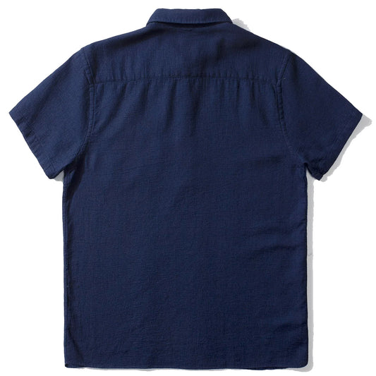 Edmmond Studios SS  Waffle Polo  Navy