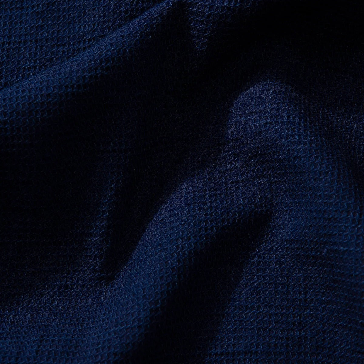 Edmmond Studios SS  Waffle Polo  Navy
