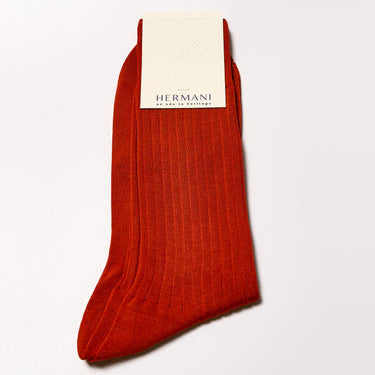 Hermani Filo Di Scozia Cotton Mid-Calf Mattone