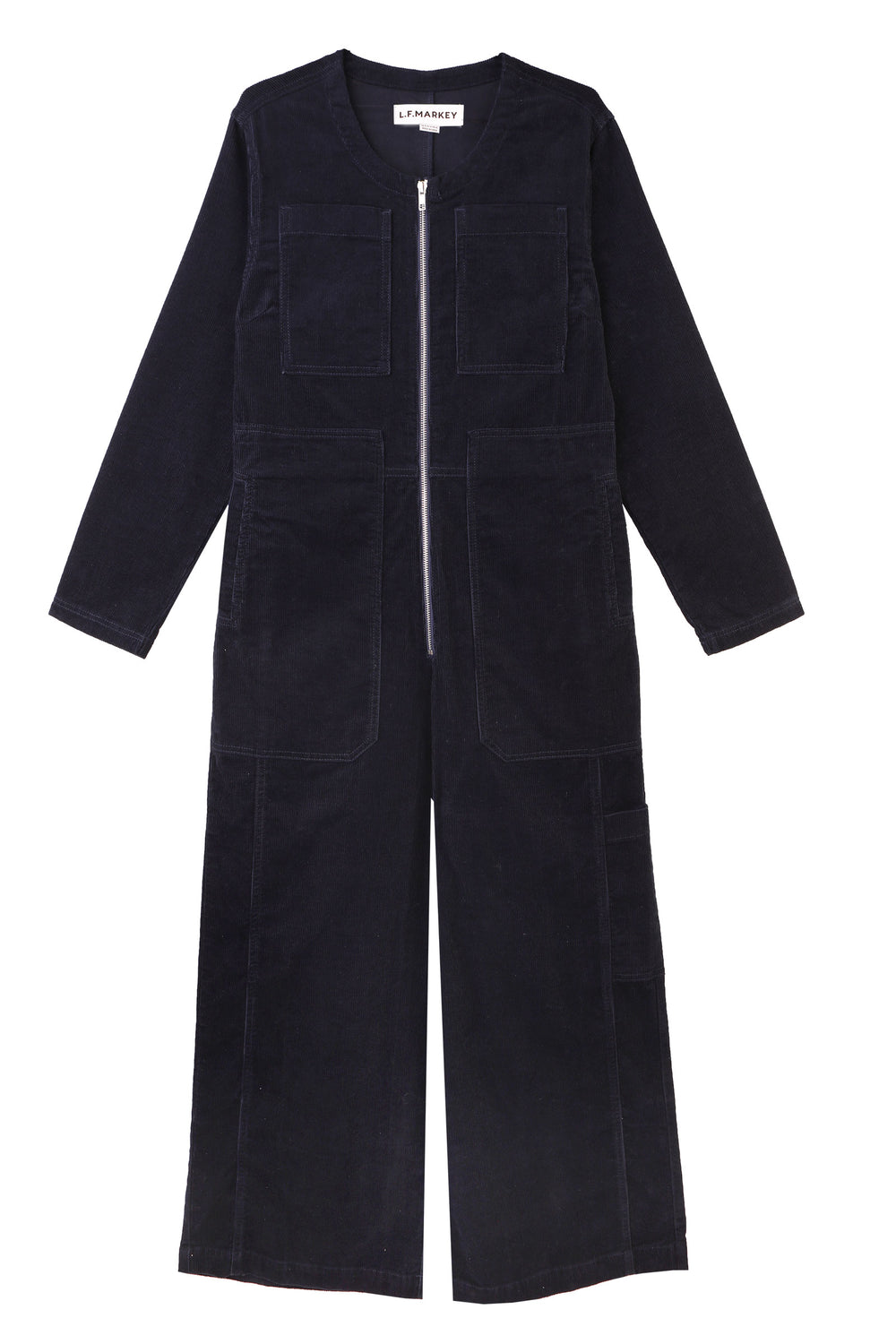 L.F.Markey Felix Corduroy Boilersuit Navy