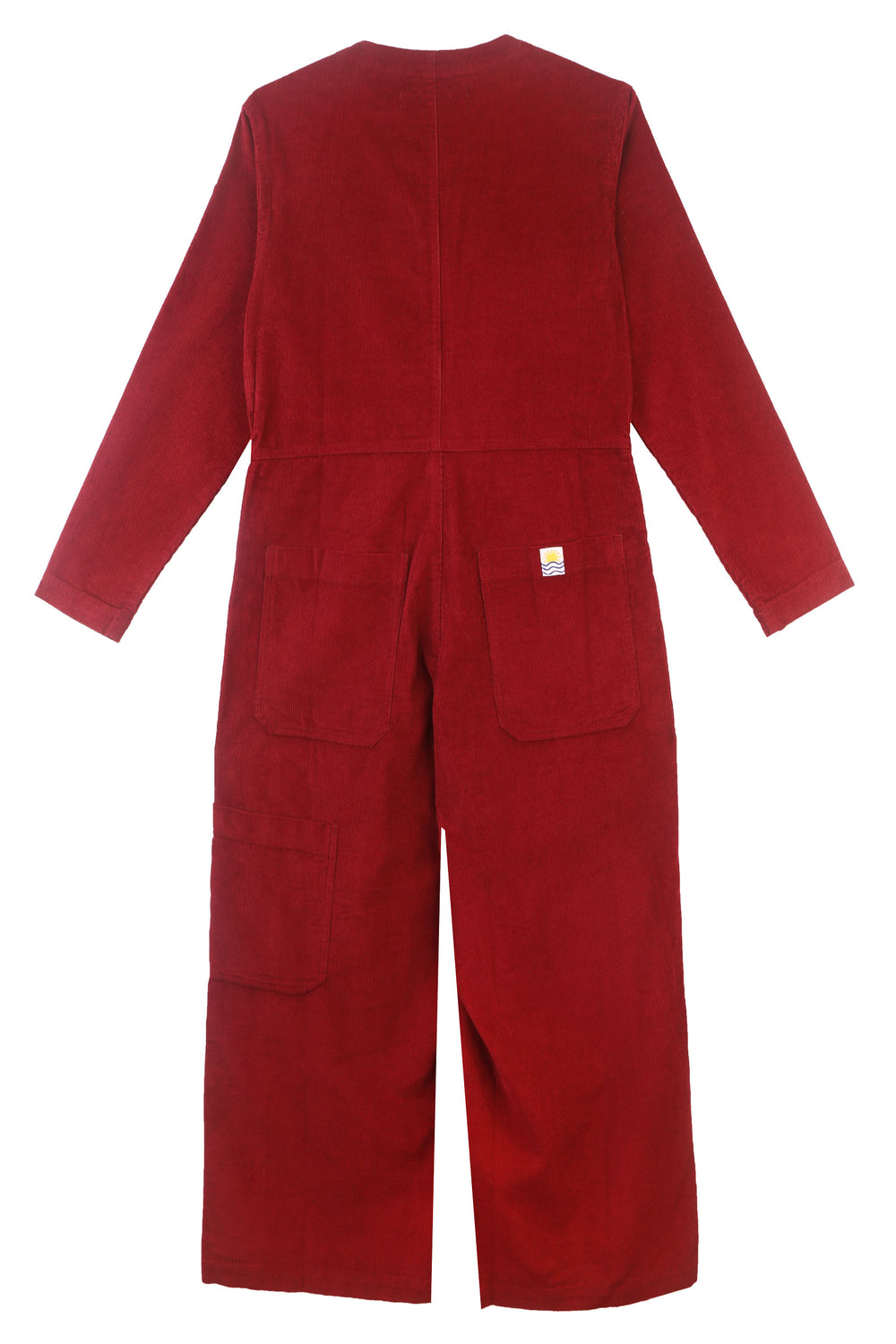 L.F.Markey Felix Corduroy Boilersuit Burgundy