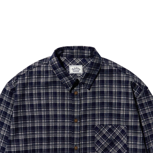 Kappy Flannel Check Shirt Navy