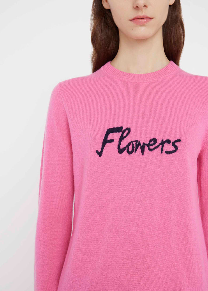 Bella Freud Flowers Jumper Pink