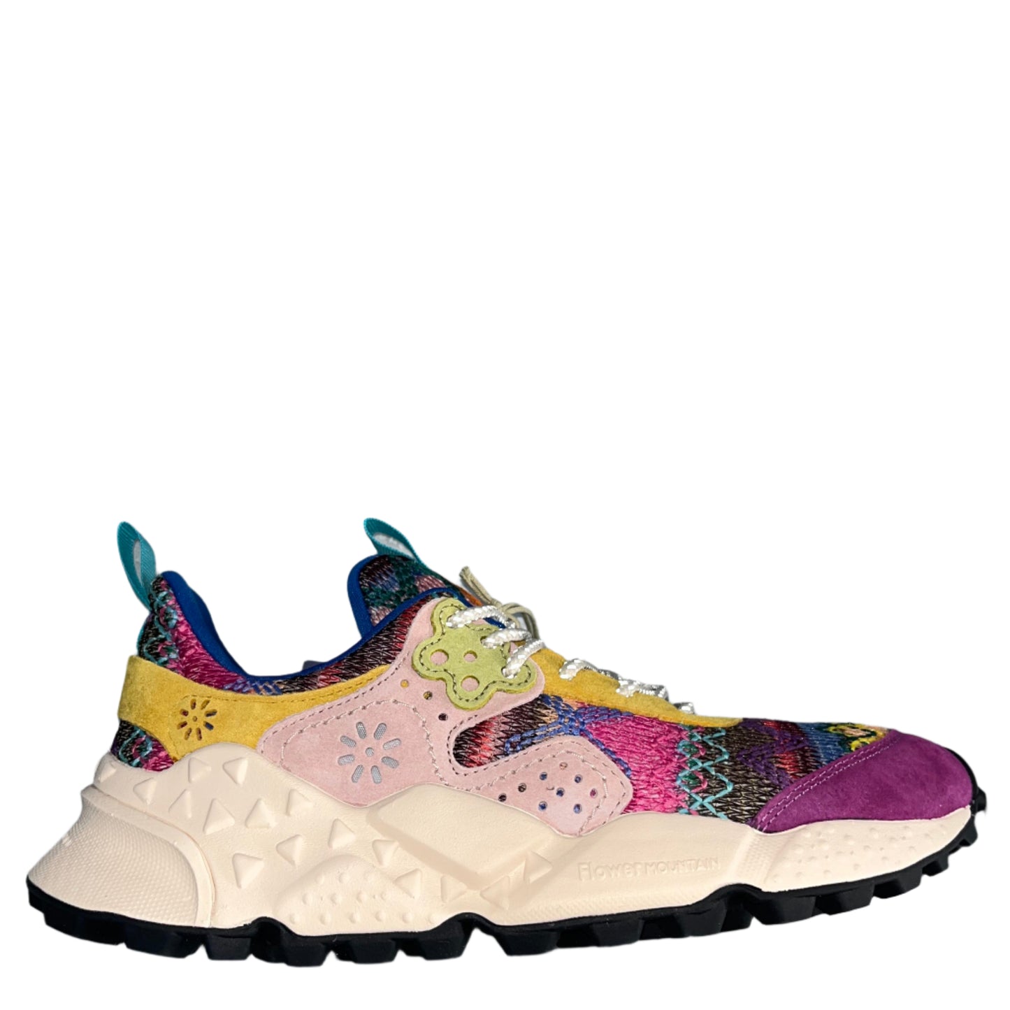 Flower Mountain W' Kotetsu Suede Knitted Multi Fabric Granata Rose Ocher