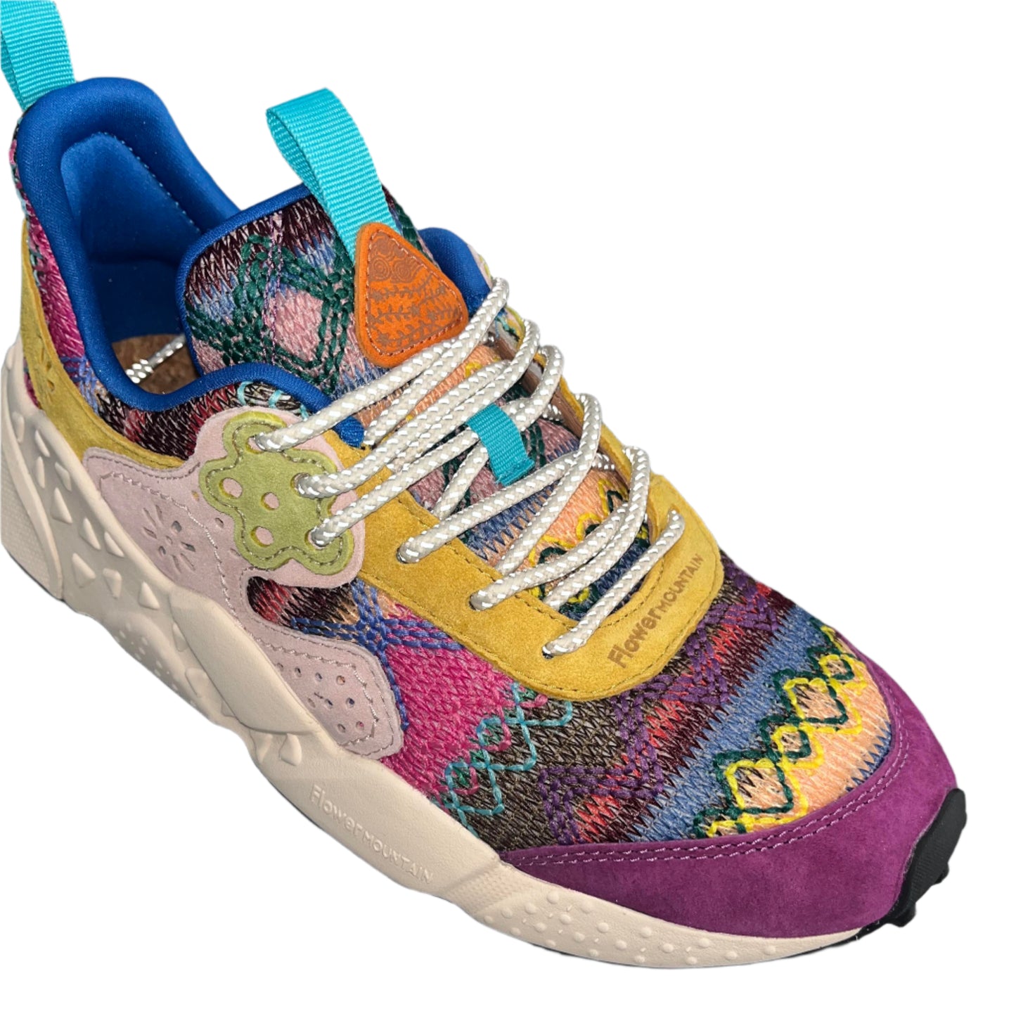 Flower Mountain W' Kotetsu Suede Knitted Multi Fabric Granata Rose Ocher