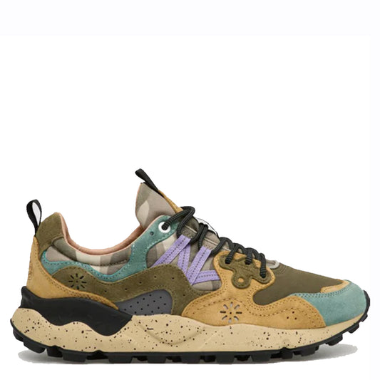 Flower Mountain Yamano 3 Suede / Nylon Camo - Petrol / Mud / Grey