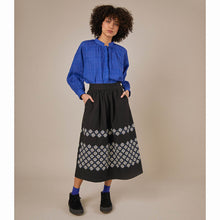 Load image into Gallery viewer, Sideline Gaia Skirt Black Embroidered
