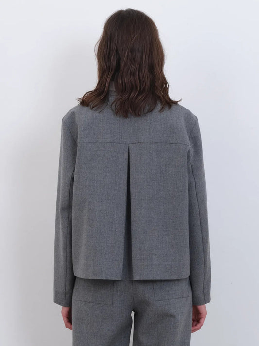 Cawley Studio British Wool Lillie Jacket Light Grey