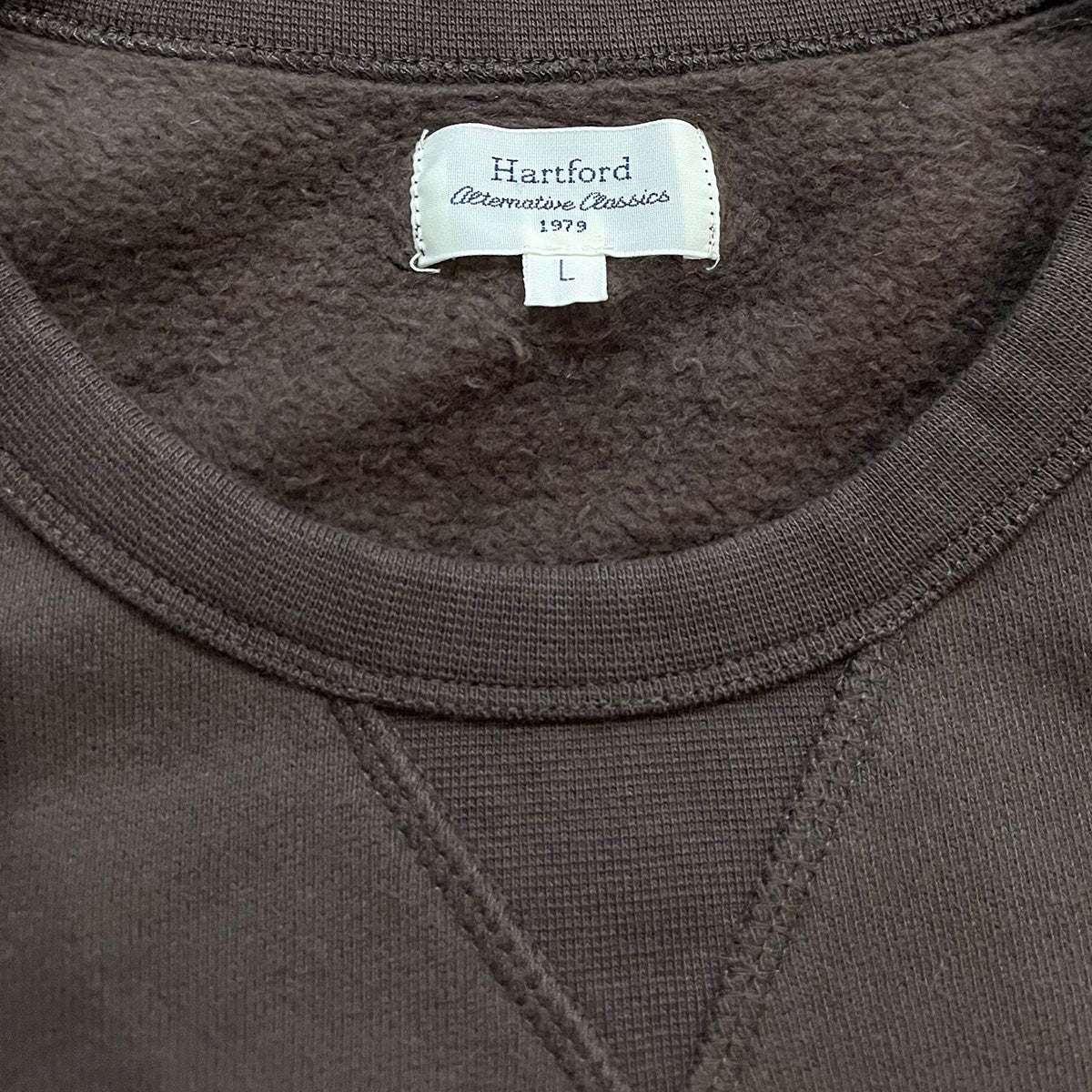 Hartford Crew Knit Sweatshirt Moka