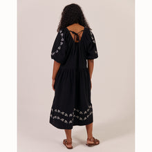 Load image into Gallery viewer, Sideline Heather Dress Black Emroidered
