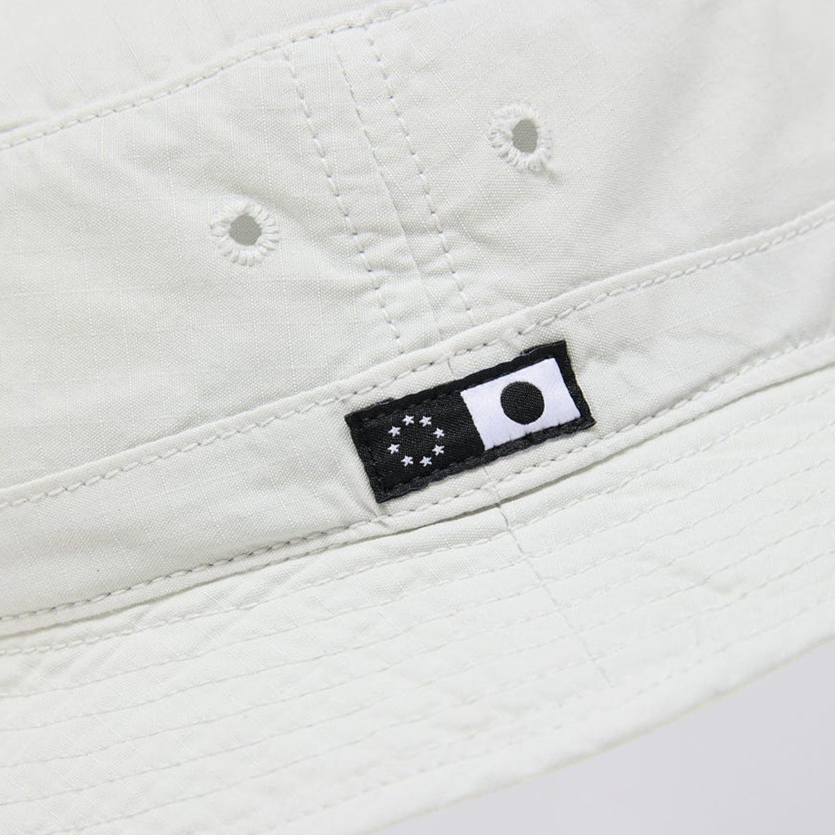 Edwin Bucket Hat Rip Stop Cotton Mist
