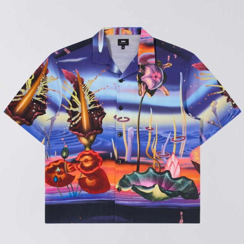 Edwin Temple Of Flora Shirt SS Shirt Multicolour