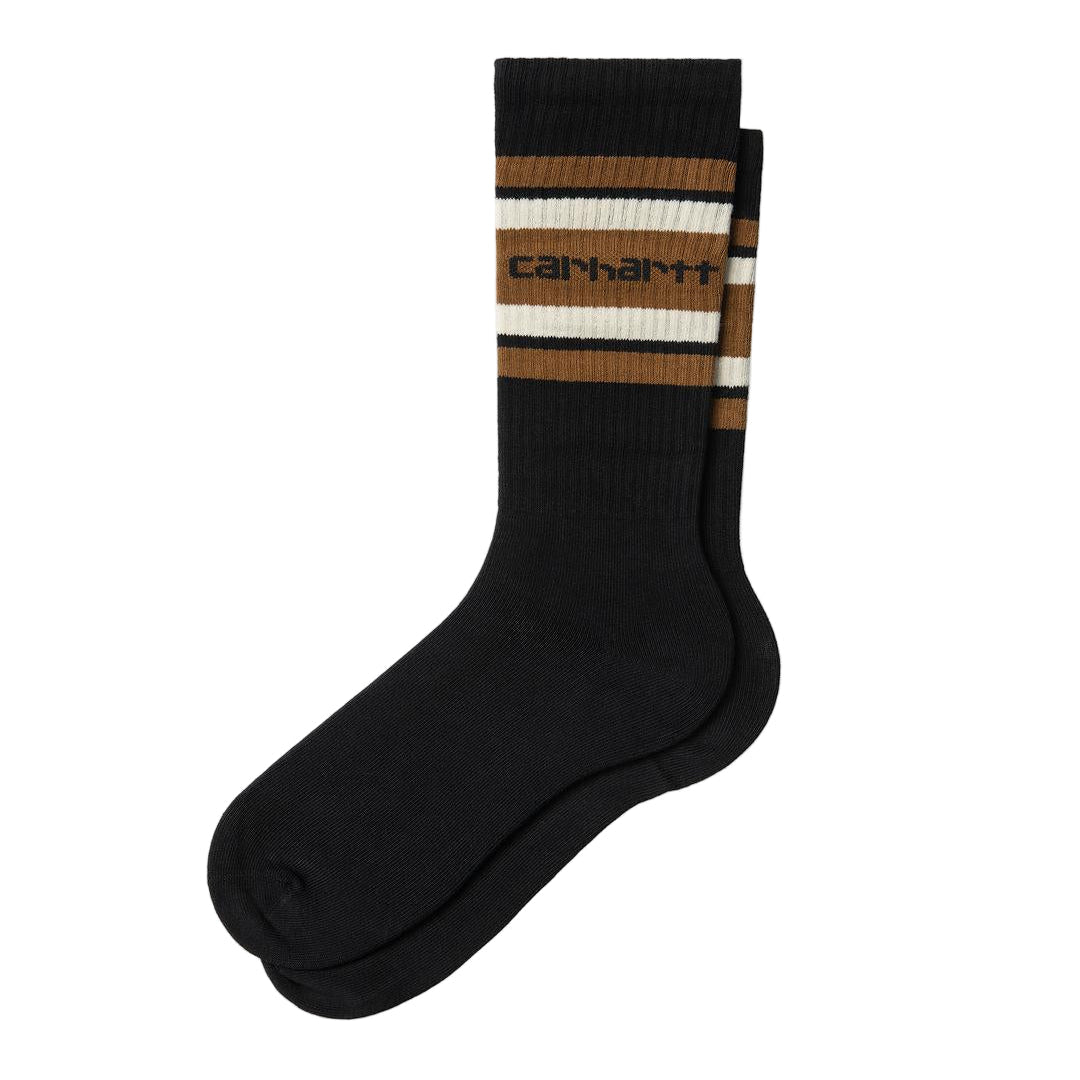 Carhartt WIP Connors Socks Black / Hamilton Brown