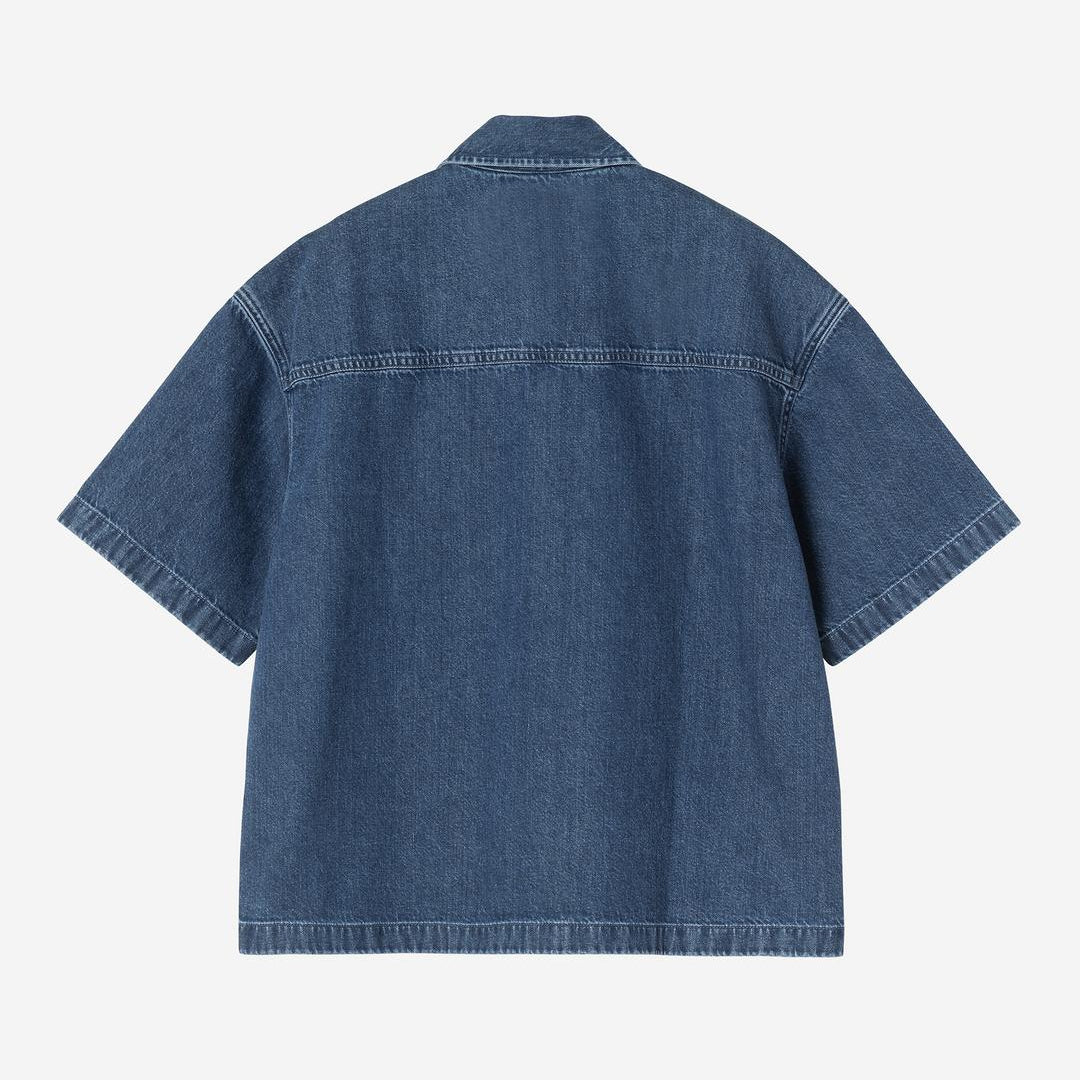 Carhartt WIP W' S/S Lovilia Shirt Blue Stone Washed