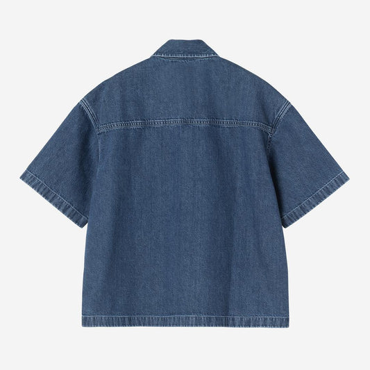 Carhartt WIP W' S/S Lovilia Shirt Blue Stone Washed