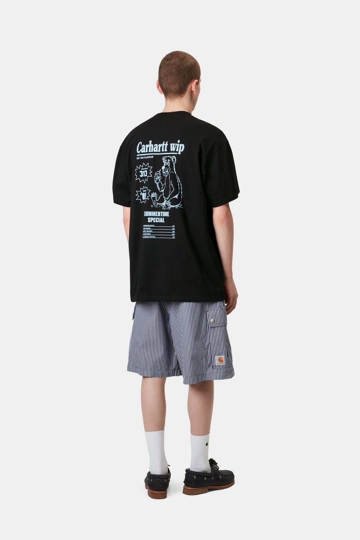Carhartt WIP S/S Catalogue T-Shirt Black / Bluebi