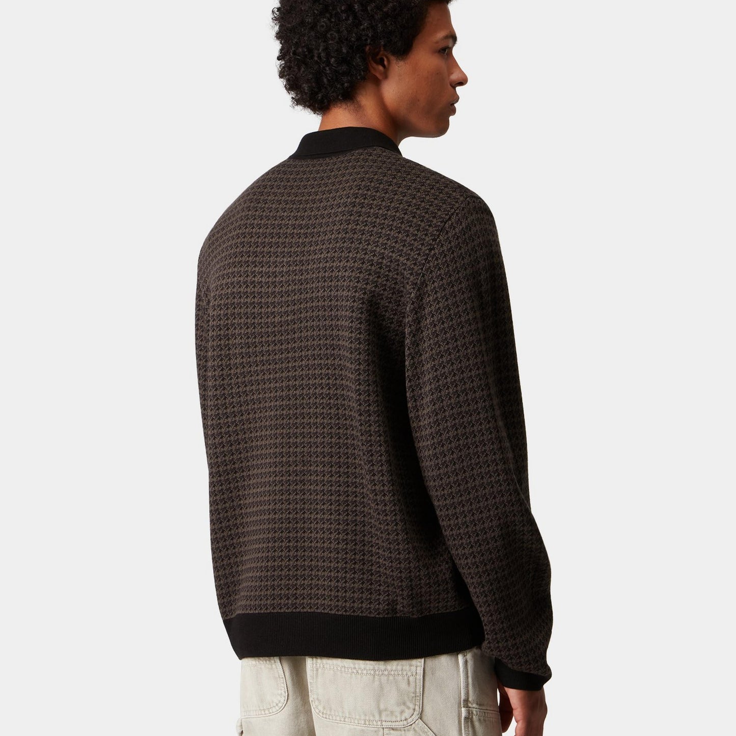 Carhartt WIP L/S Lowis Polo Houndstooth Vitola Heather